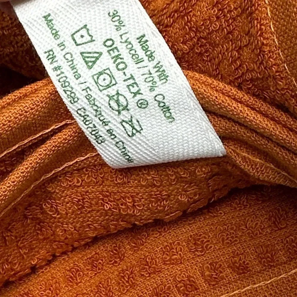 DC Ivory Orange Cotton Blend Fall Gigi’s Pumpkin Pie Recipe Kitchen Towels